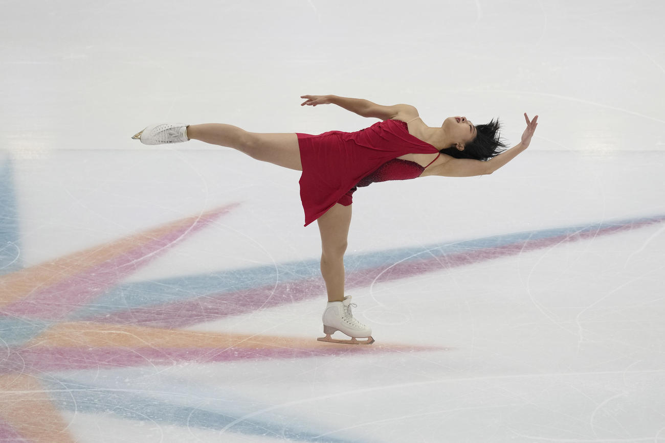 グランプリ（GP）ファイナル　女子フリー　演技する坂本花織（AP）