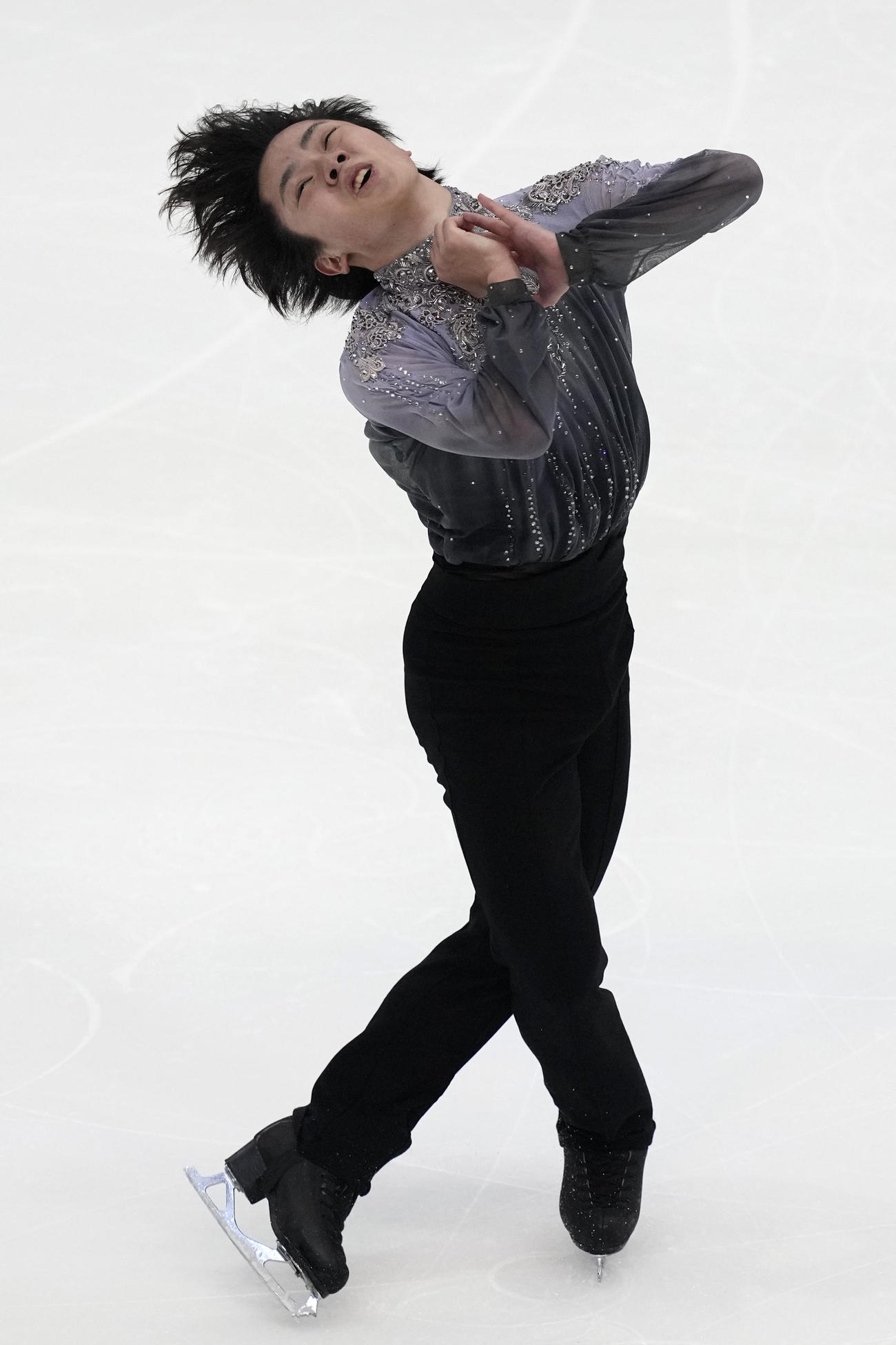 フリーでの宇野昌磨の演技（AP）