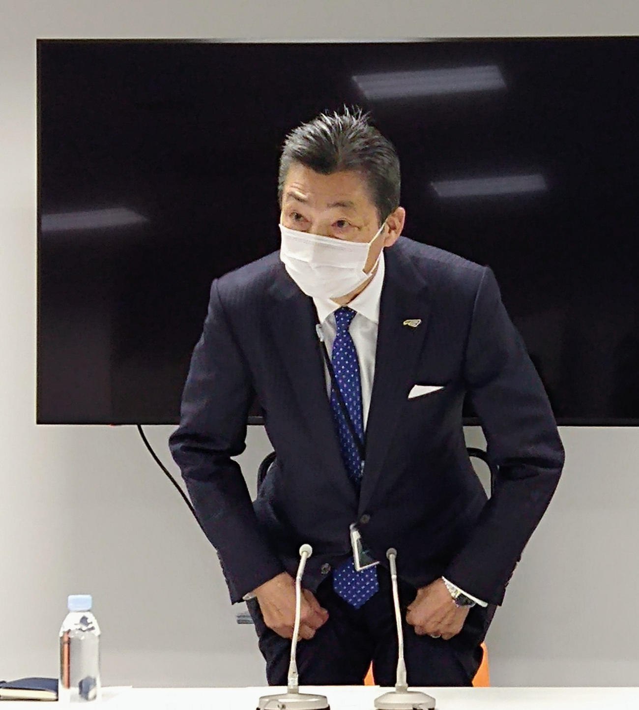 日本バドミントン協会の銭谷欽治元専務理事（2022年3月撮影）