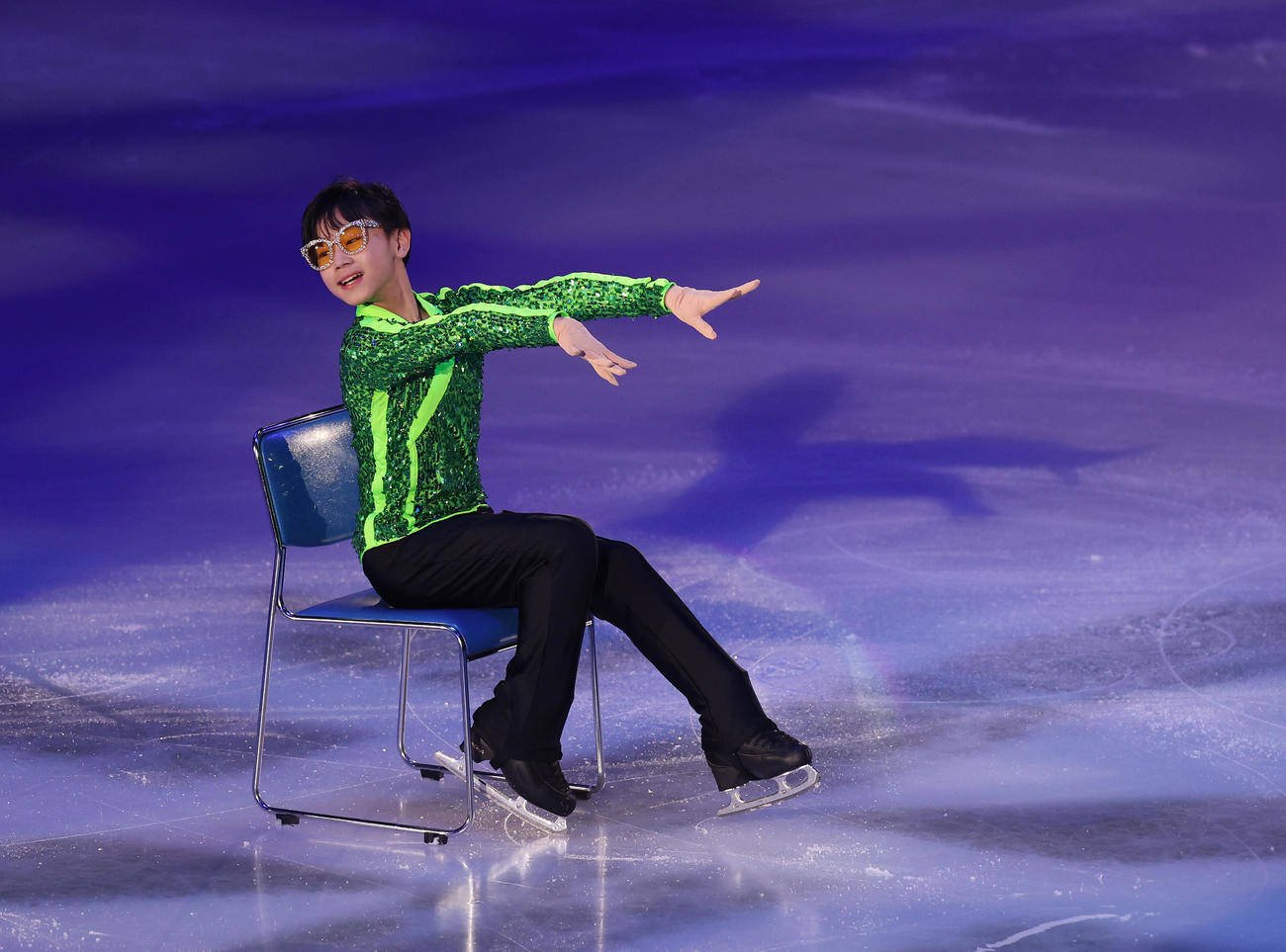 「オールジャパンメダリスト・オン・アイス2022」で演技する高橋（撮影・前田充）