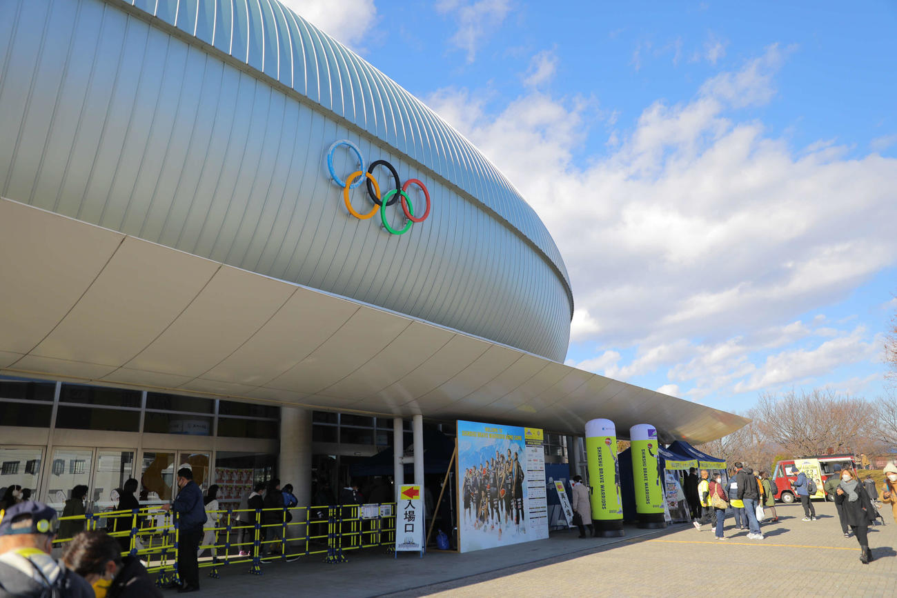 信州対宇都宮　会場のホワイトリング長野（コピーライトBLEAGUE）