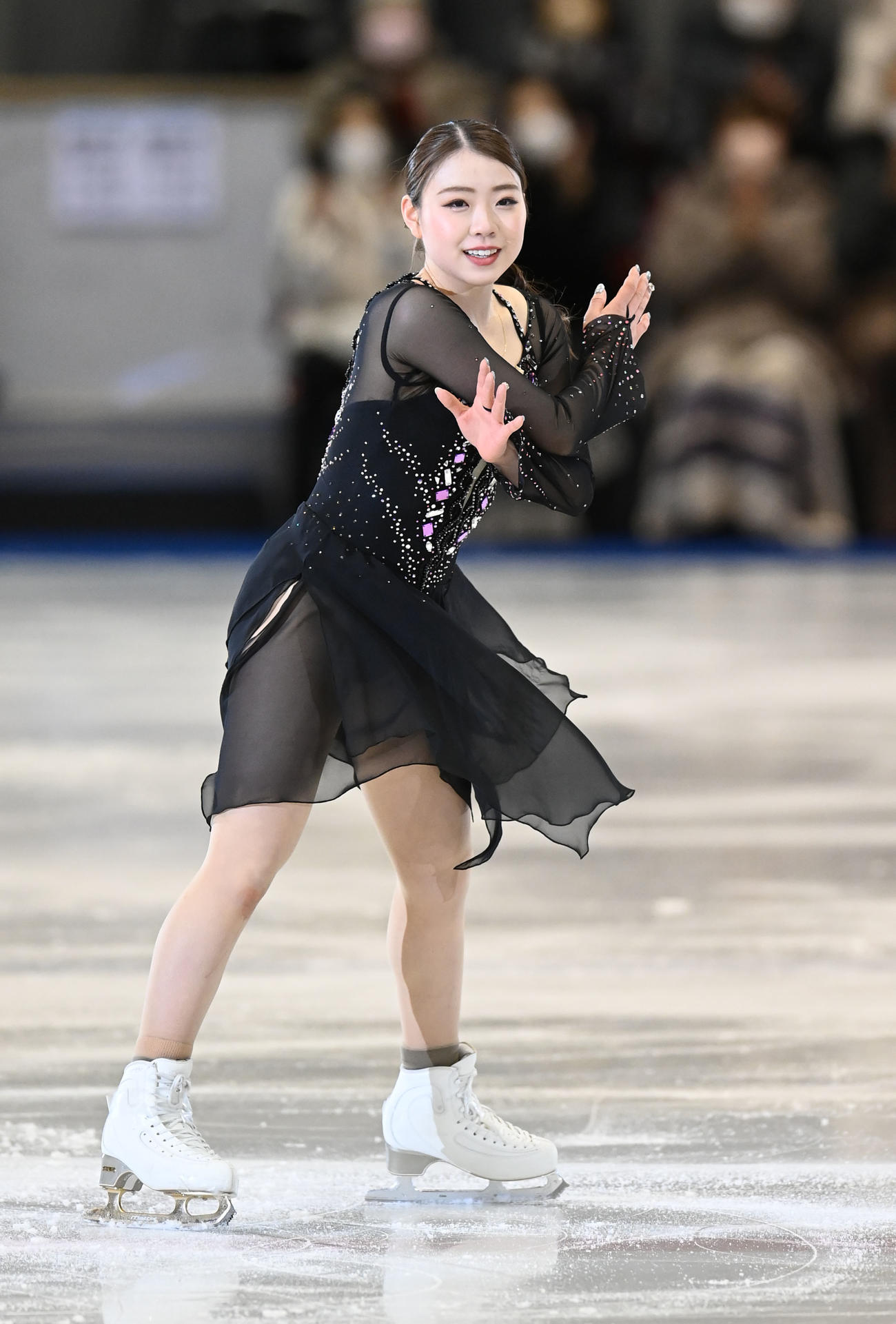 華麗な演技を披露する紀平梨花（撮影・森本幸一）