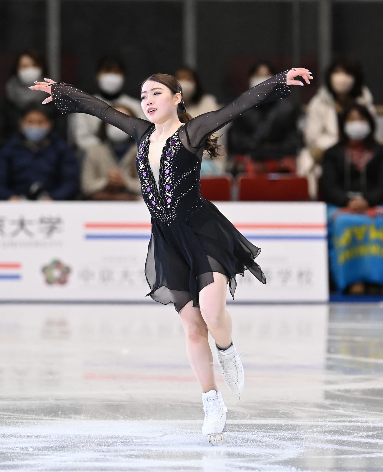 華麗な演技を披露する紀平梨花（撮影・森本幸一）