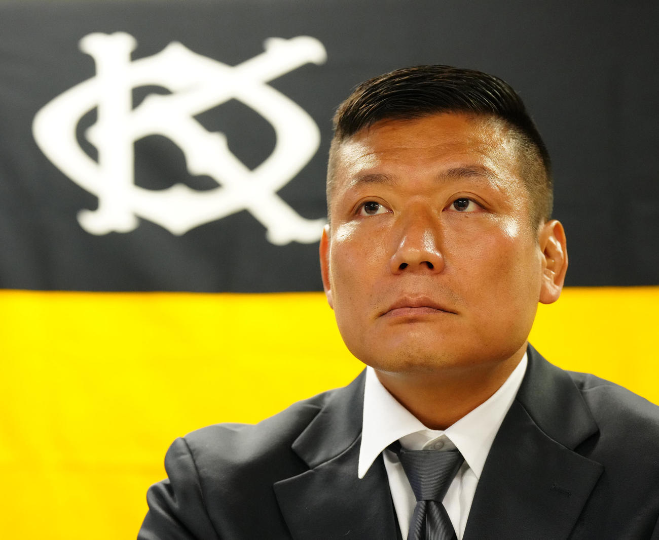 慶大ラグビー部新監督に就任した青貫氏（撮影・江口和貴）