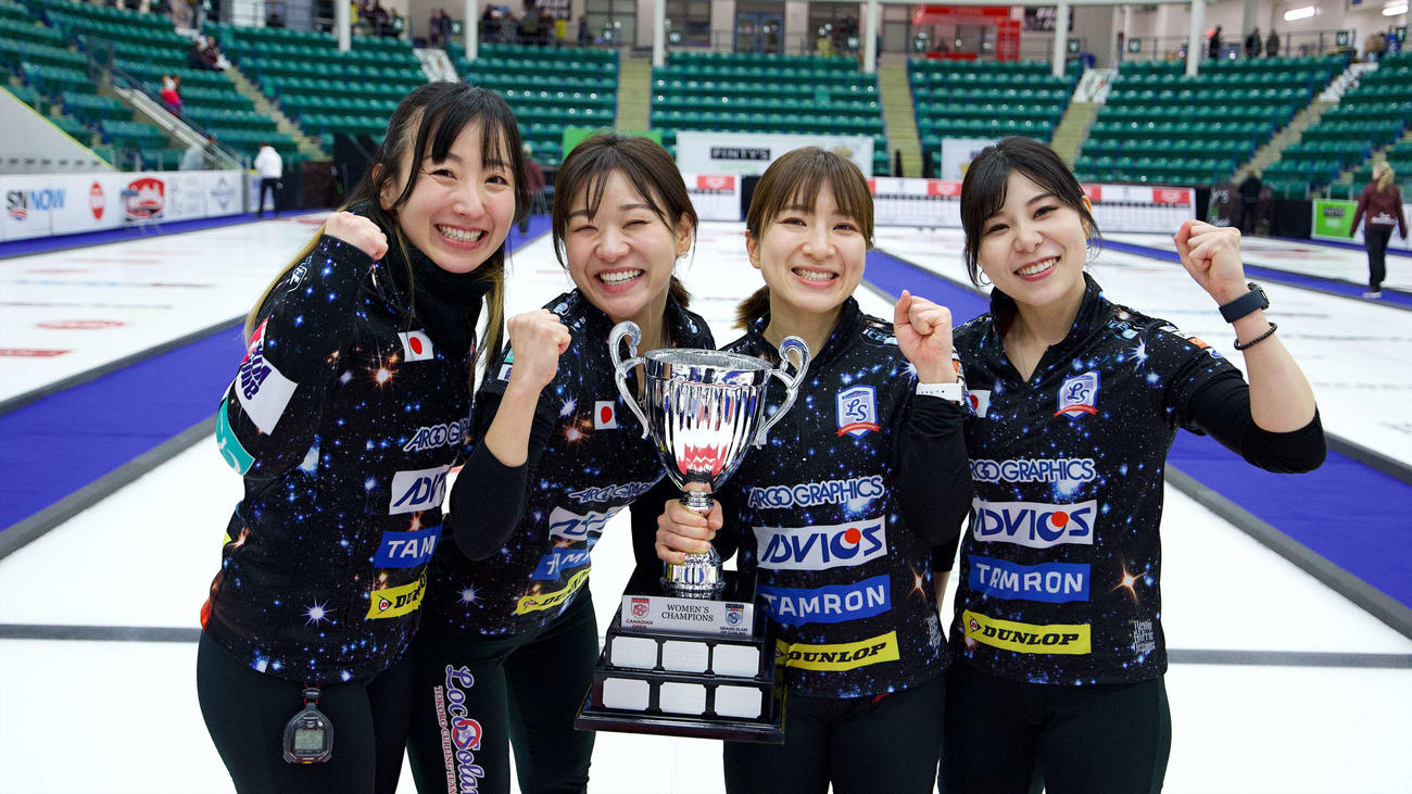 優勝したロコ・ソラーレ(C)Anil Mungal／Grand Slam of Curling