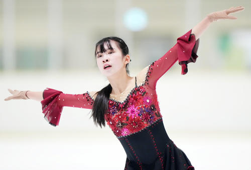 女子SPで演技する後藤（撮影・横山健太）