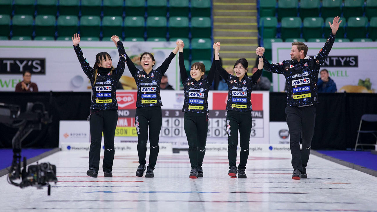 優勝したロコ・ソラーレ(C)Anil Mungal／Grand Slam of Curling
