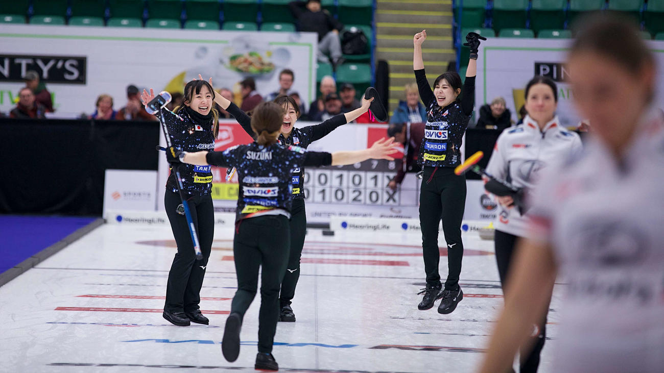 優勝したロコ・ソラーレ（C）Anil Mungal／Grand Slam of Curling