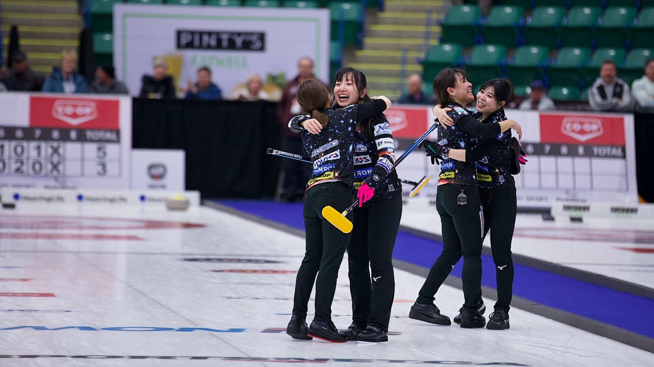 優勝したロコ・ソラーレ（C）Anil Mungal／Grand Slam of Curling