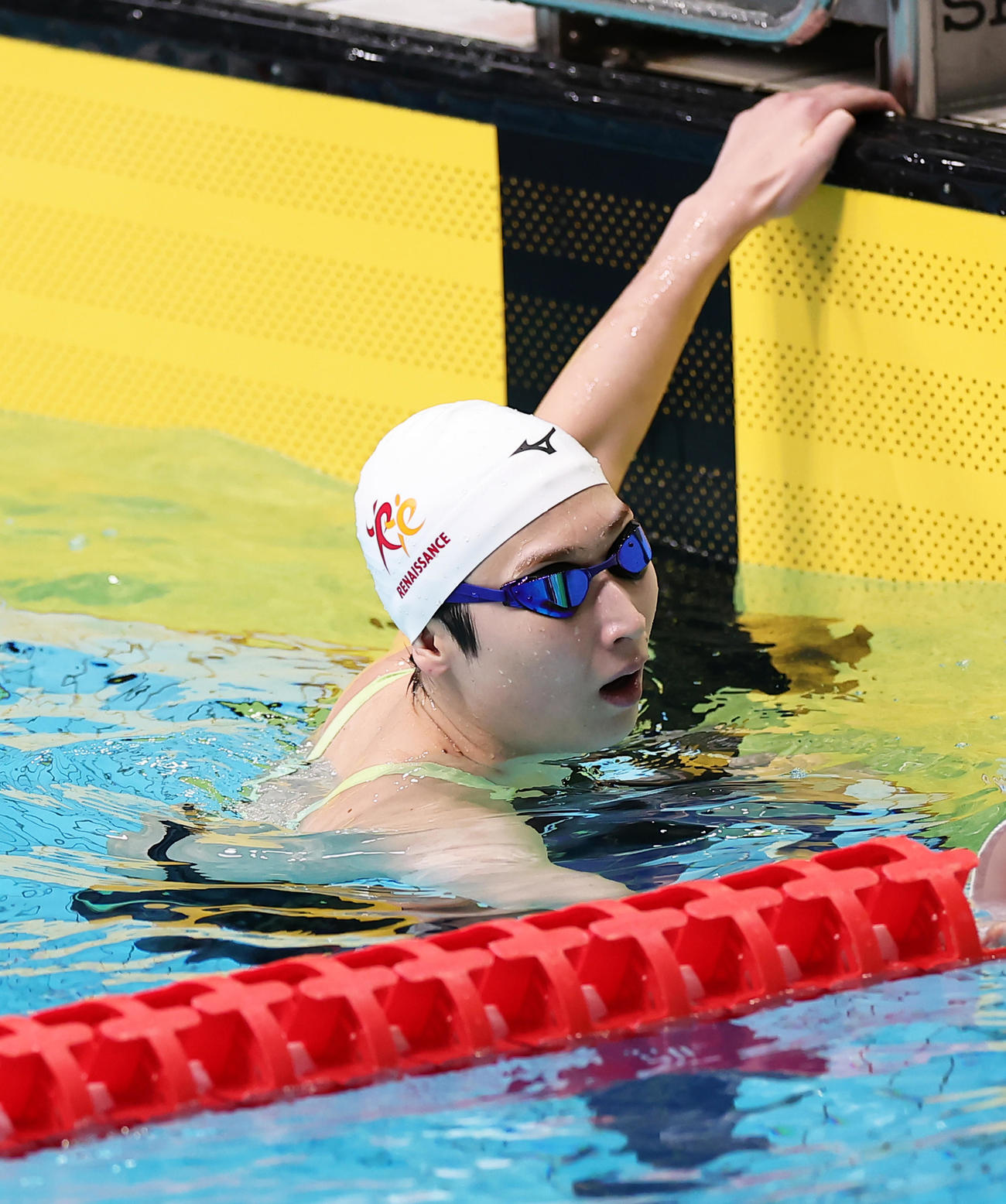 女子200メートル自由形で4位の池江（撮影・足立雅史）