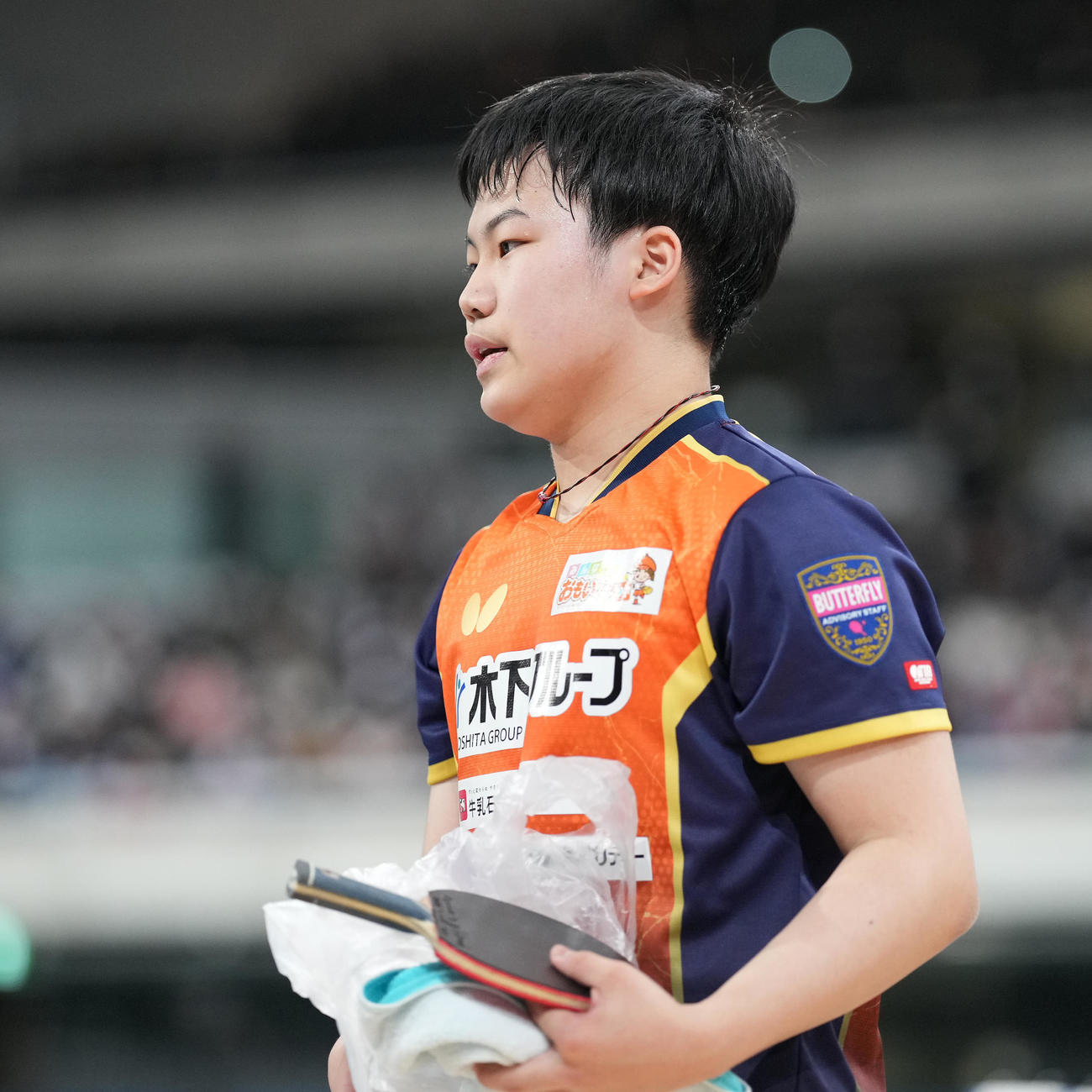 ジュニア男子決勝で萩原に敗れ優勝を逃し、浮かない表情の松島（撮影・鈴木みどり）