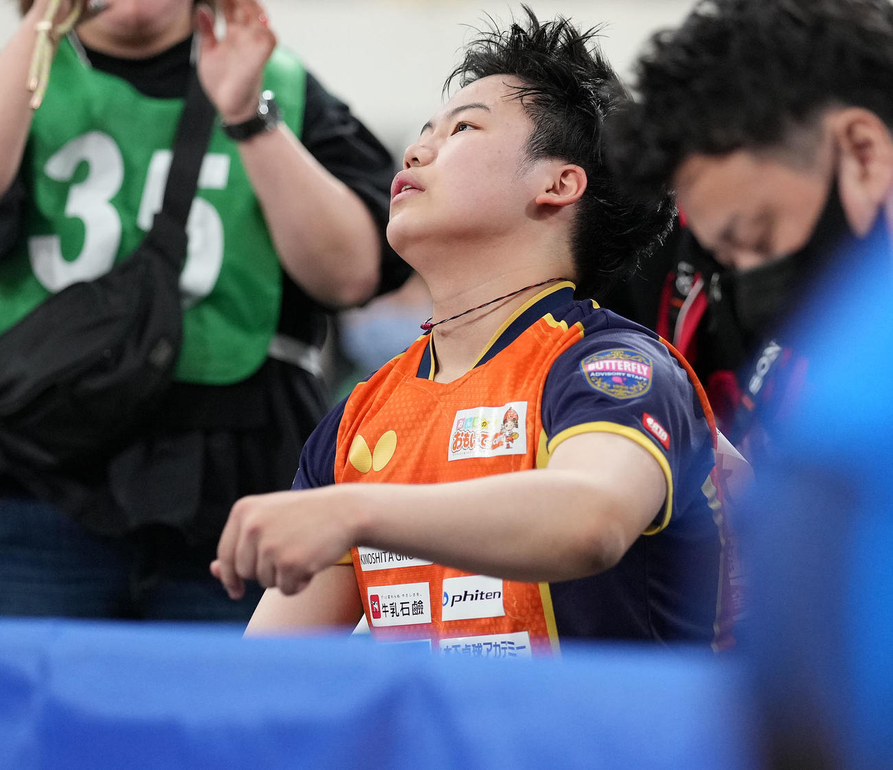 ジュニア男子決勝で萩原に敗れ優勝を逃し、浮かない表情の松島（撮影・鈴木みどり）