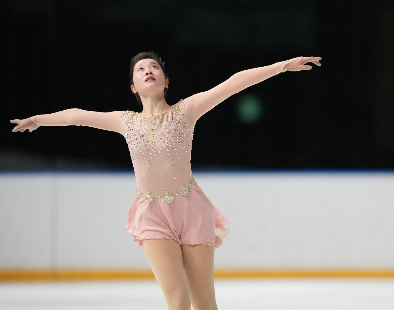 成年女子SPで演技を見せる広田（神奈川）（撮影・狩俣裕三）