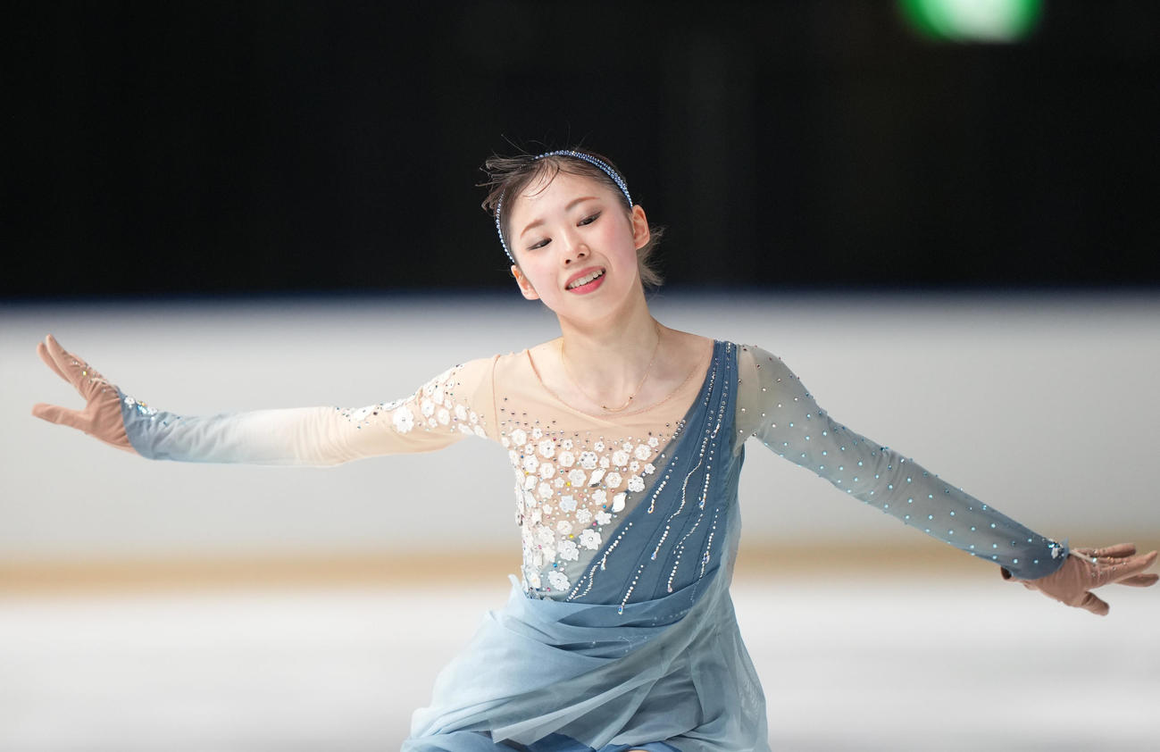 成年女子SPで演技を見せる住吉（東京）（撮影・狩俣裕三）