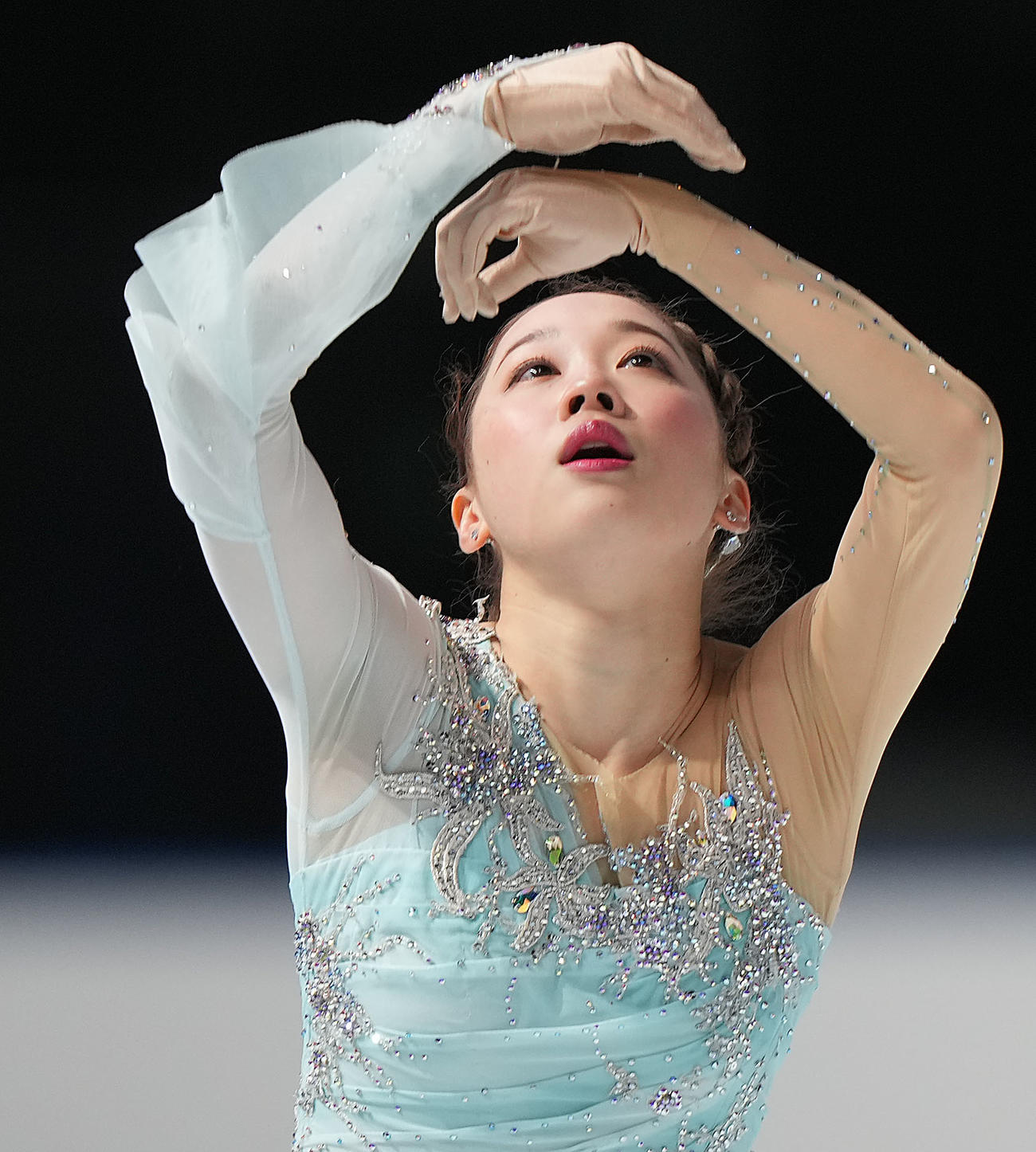 成年女子SPで演技を見せる松原（東京）（撮影・狩俣裕三）