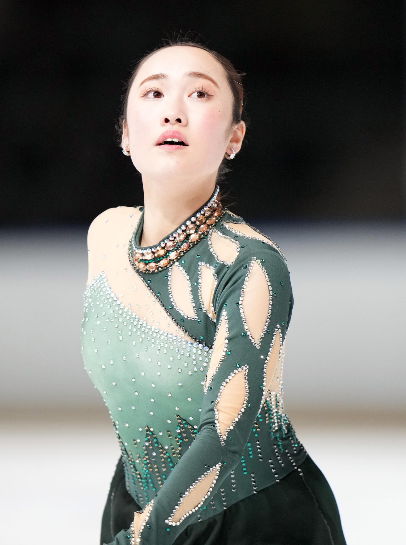 成年女子SPで演技を見せる川畑（広島）（撮影・狩俣裕三）