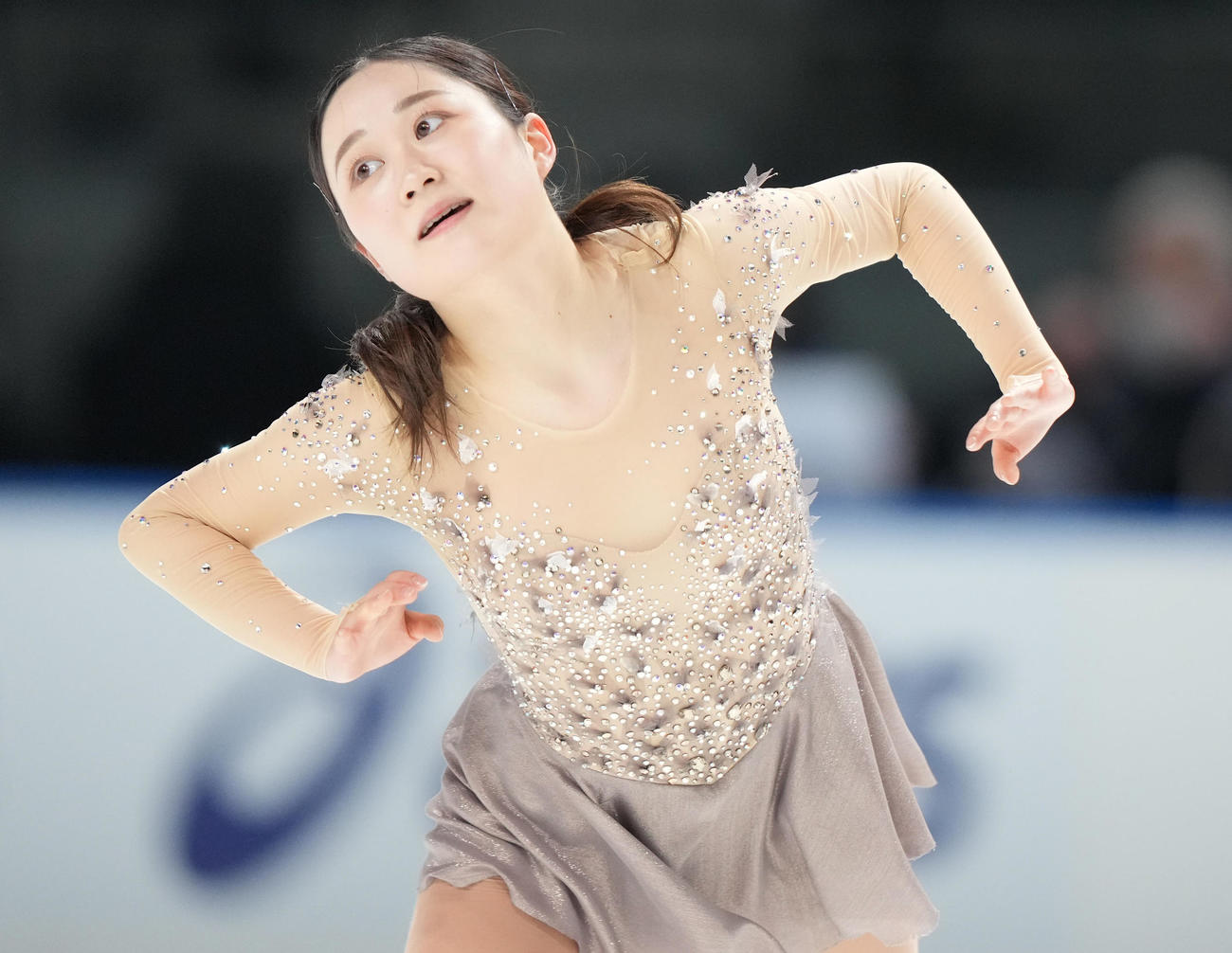 成年女子SPで迫力ある演技を見せる田中（山梨）（撮影・狩俣裕三）