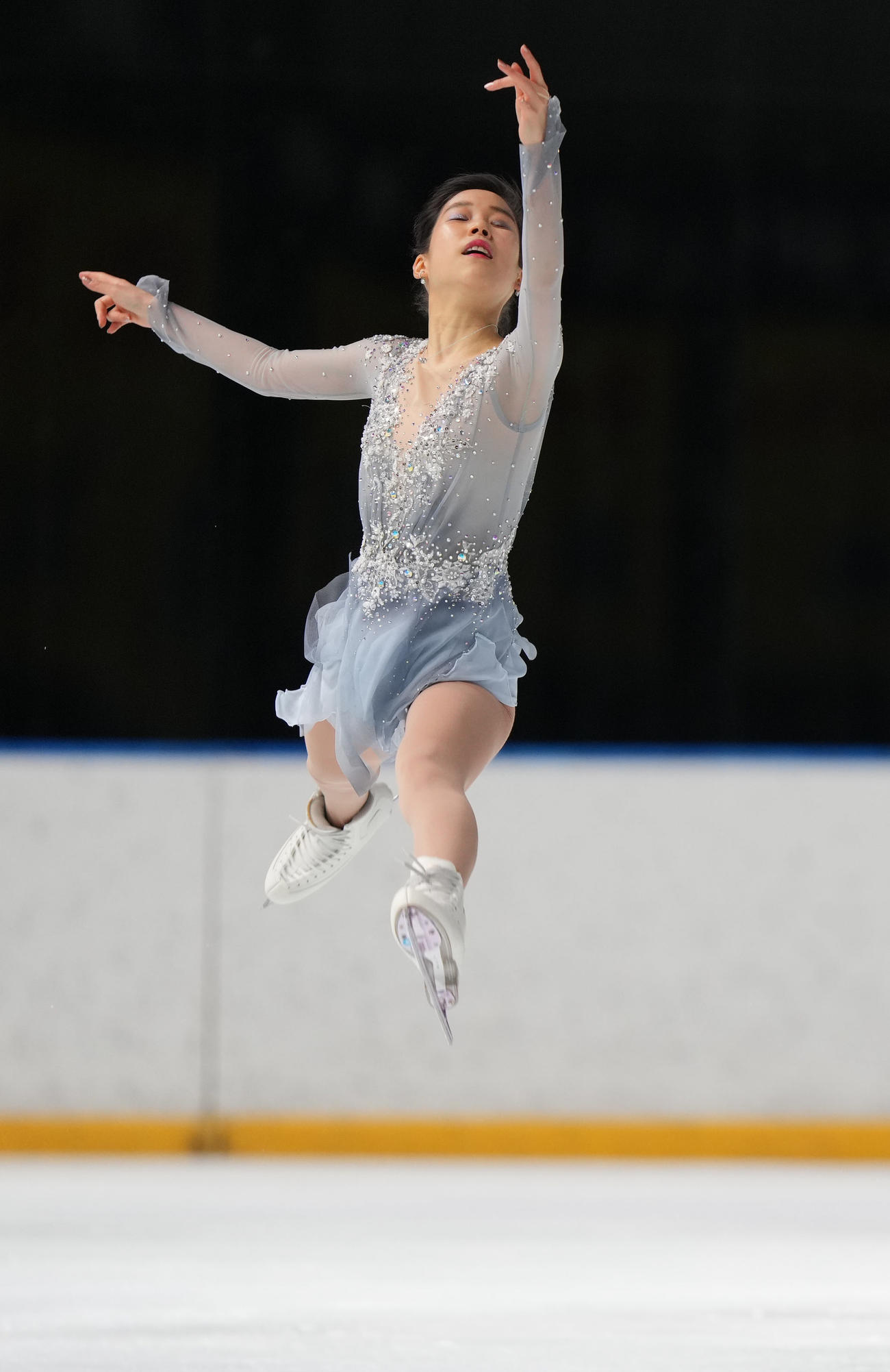 成年女子SPで迫力ある演技を見せる三原（兵庫）（撮影・狩俣裕三）