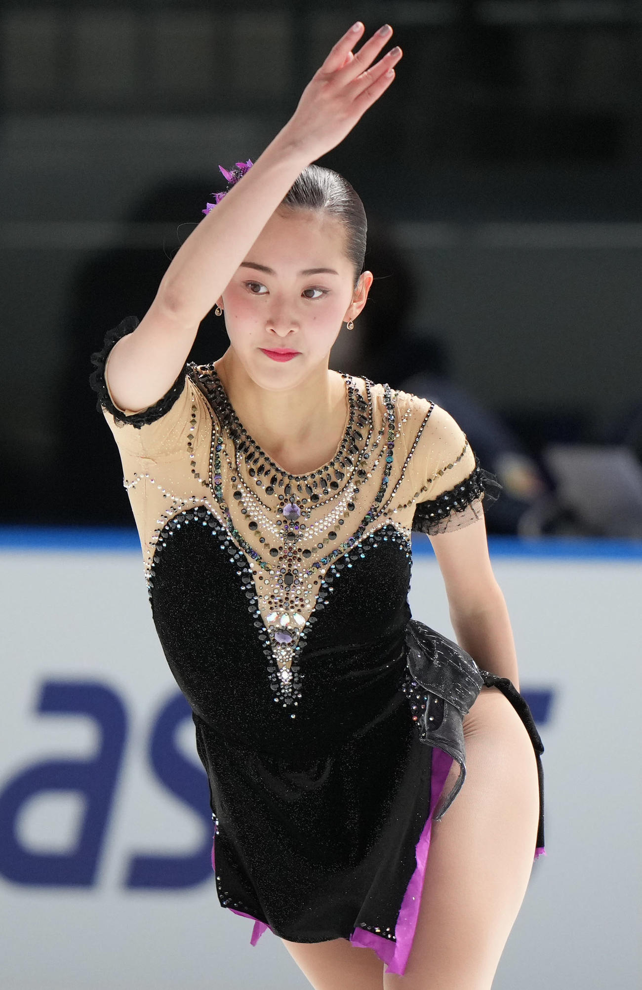成年女子SPで迫力ある演技を見せる杉原（千葉）（撮影・狩俣裕三）