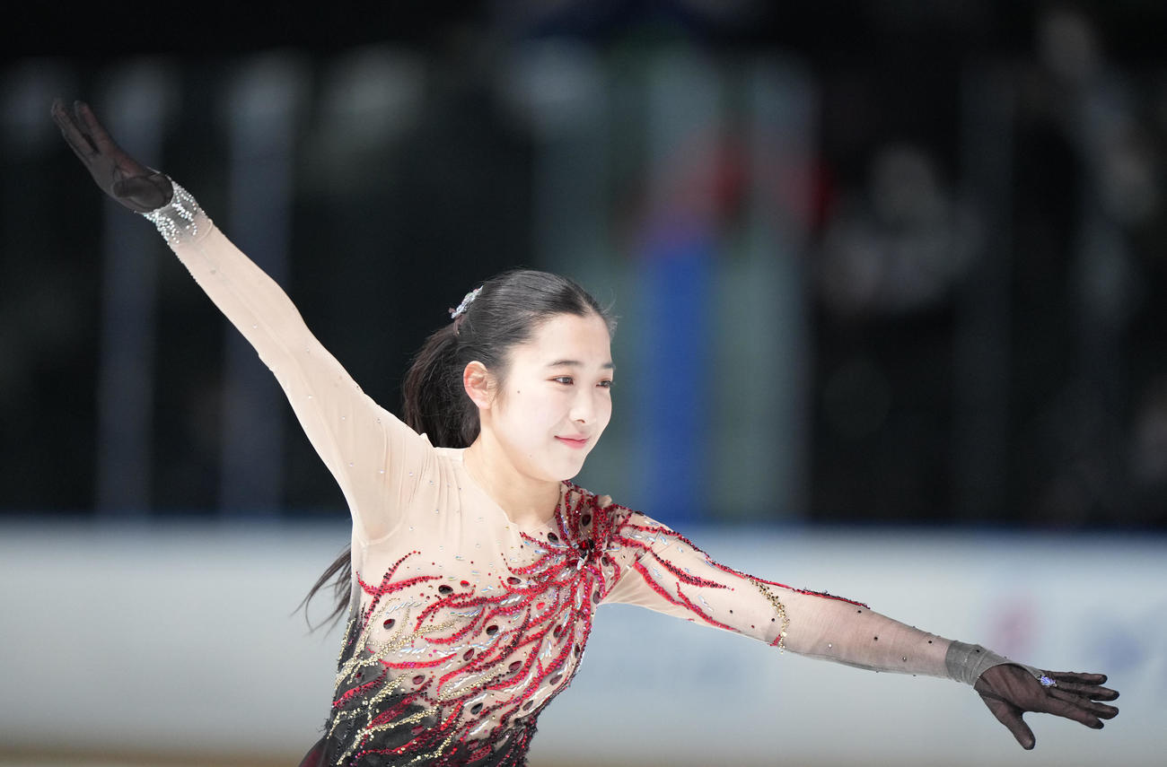 成年女子SPで迫力ある演技を見せる泉（京都）（撮影・狩俣裕三）