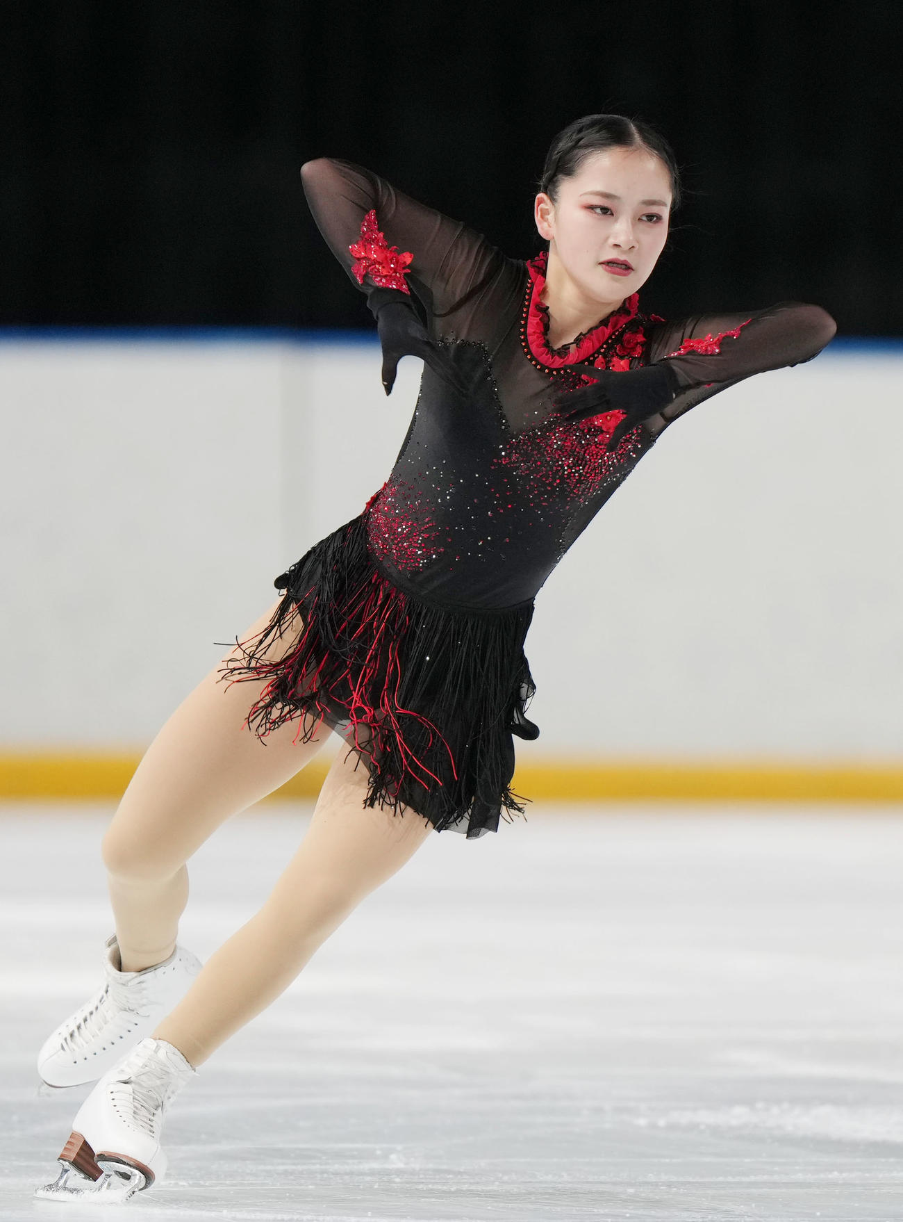 成年女子SPで迫力ある演技を見せる渡辺（青森）（撮影・狩俣裕三）