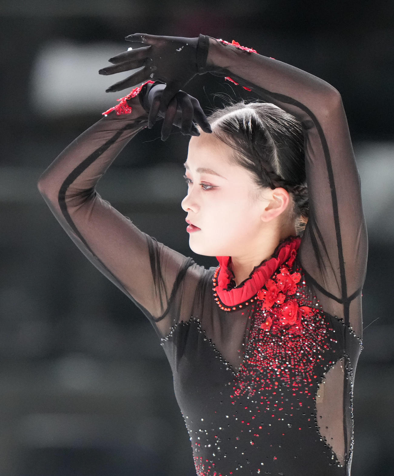 成年女子SPで迫力ある演技を見せる渡辺（青森）（撮影・狩俣裕三）