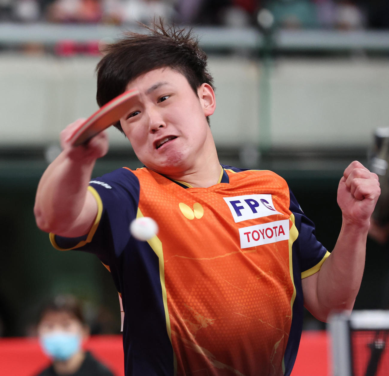 男子シングルス決勝で敗れた張本智（代表撮影）