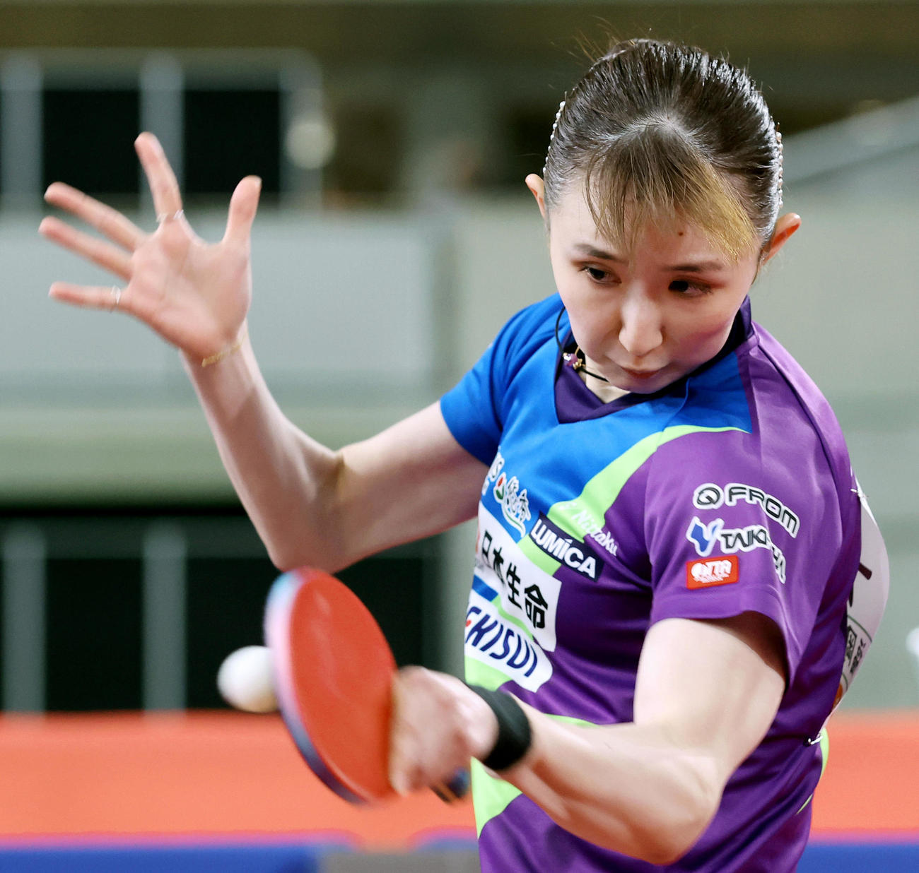 女子シングルス決勝で木原を破り、優勝した早田（代表撮影）