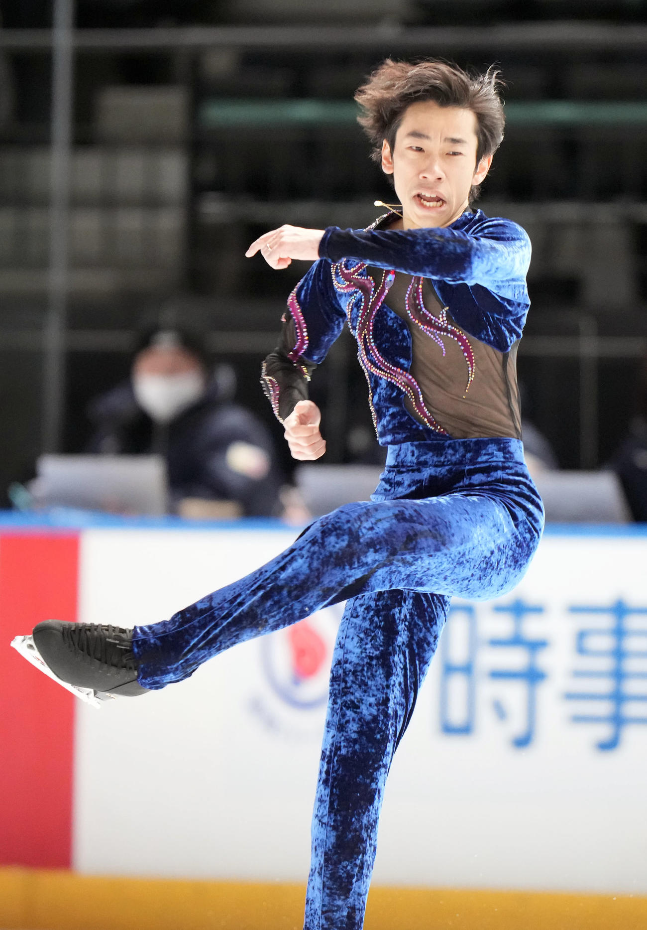 成年男子フリーで演技を見せる織田（大阪）（撮影・狩俣裕三）