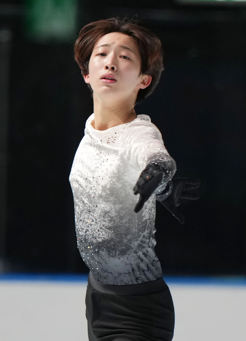 成年男子フリーで演技を見せる梶本（神奈川）（撮影・狩俣裕三）