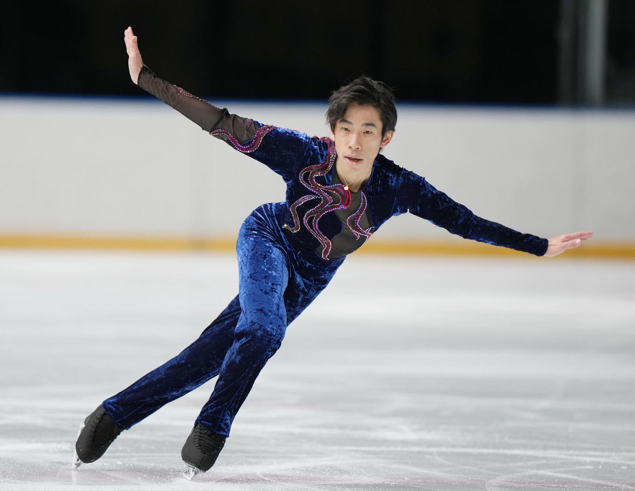 成年男子フリーで演技を見せる織田（大阪）（撮影・狩俣裕三）