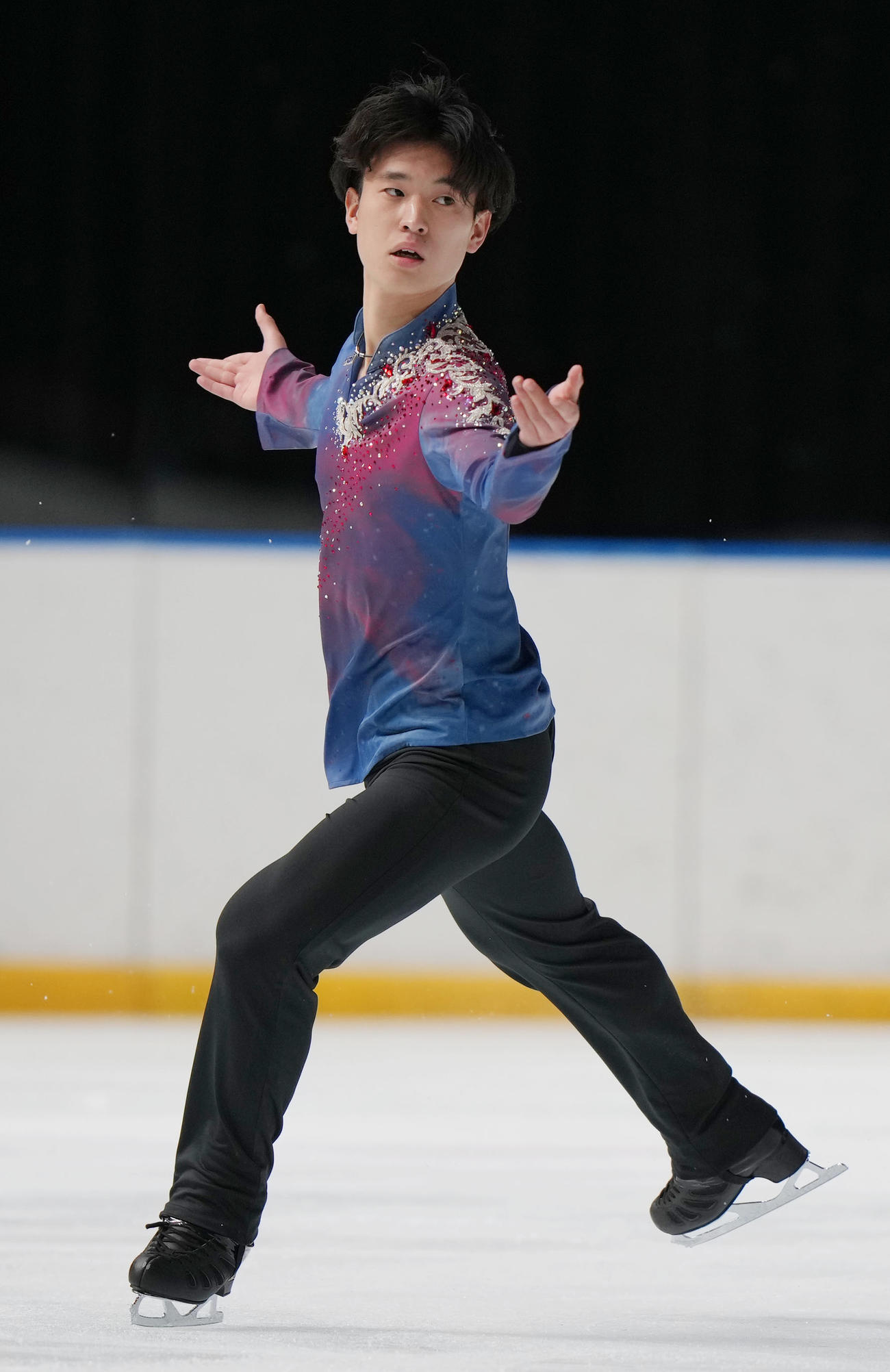 成年男子フリーで演技を見せる本田（滋賀）＝（撮影・狩俣裕三）