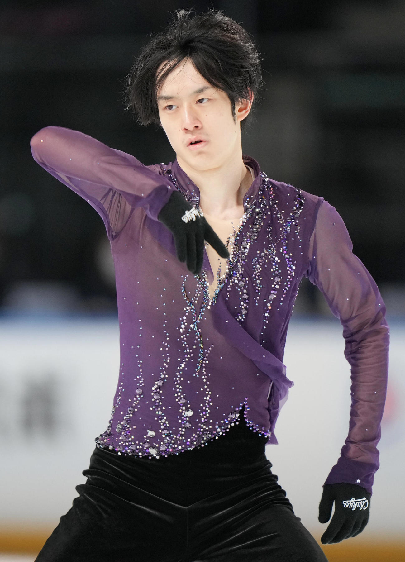 成年男子フリーで演技を見せる山本（愛知）（撮影・狩俣裕三）