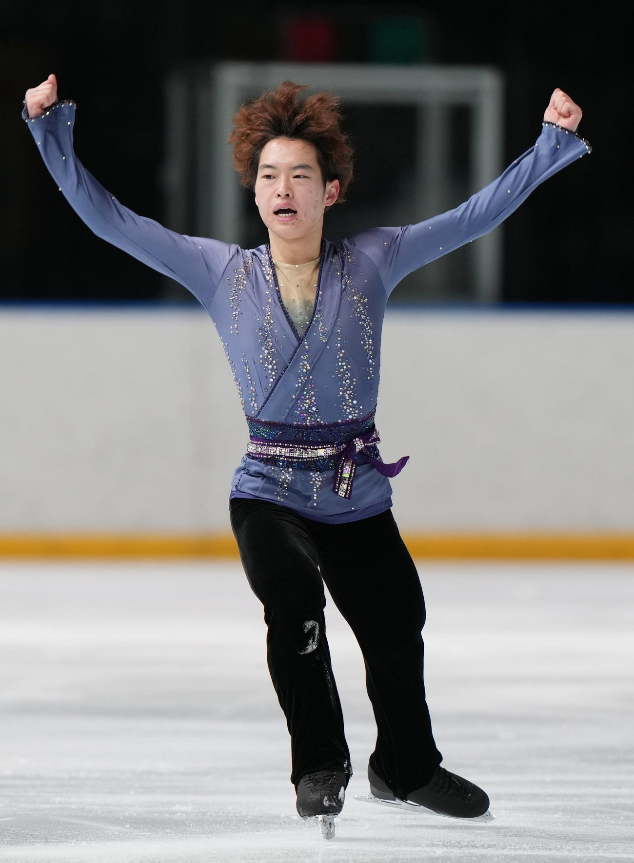 成年男子フリーで演技を見せる国方（東京）＝（撮影・狩俣裕三）