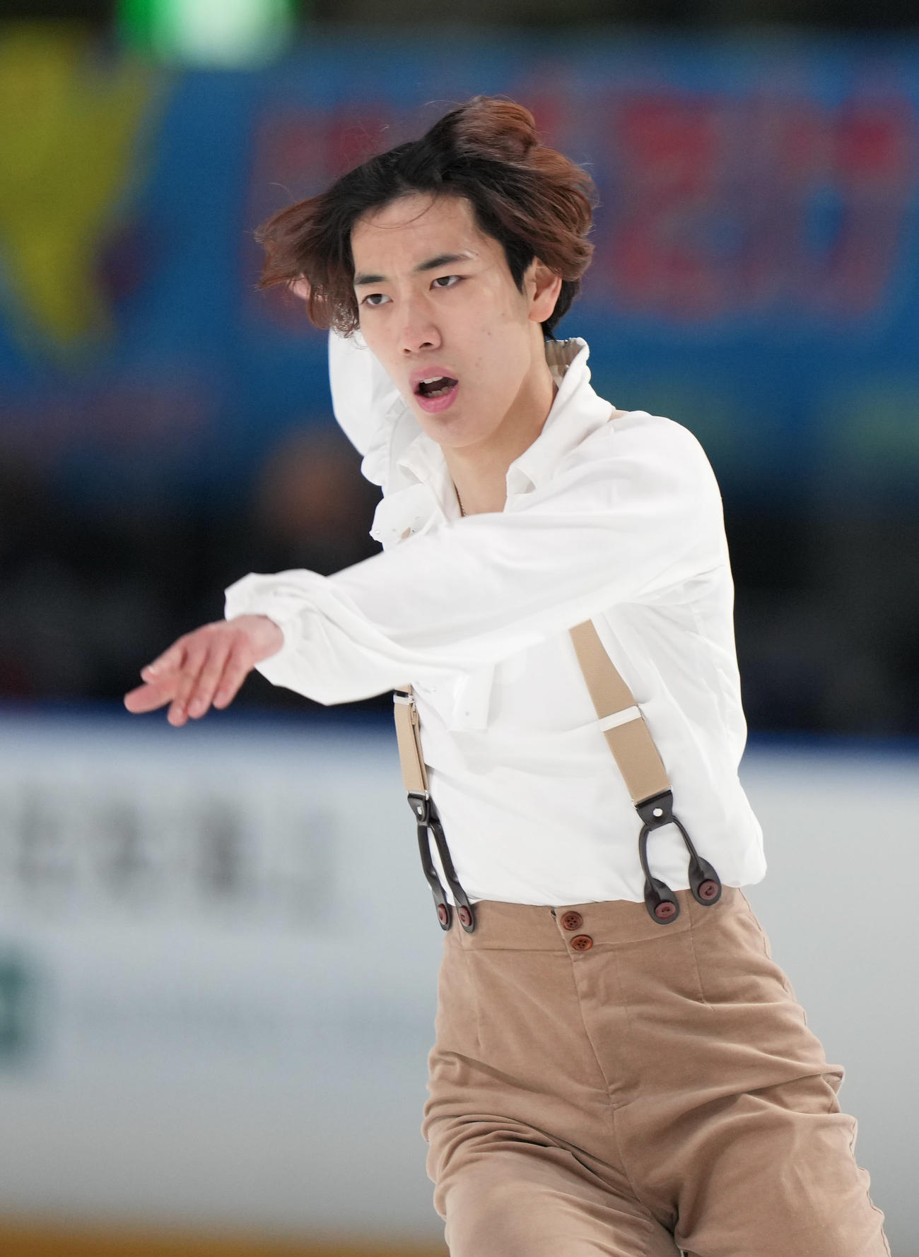成年男子フリーで演技を見せる三宅（岡山）＝（撮影・狩俣裕三）