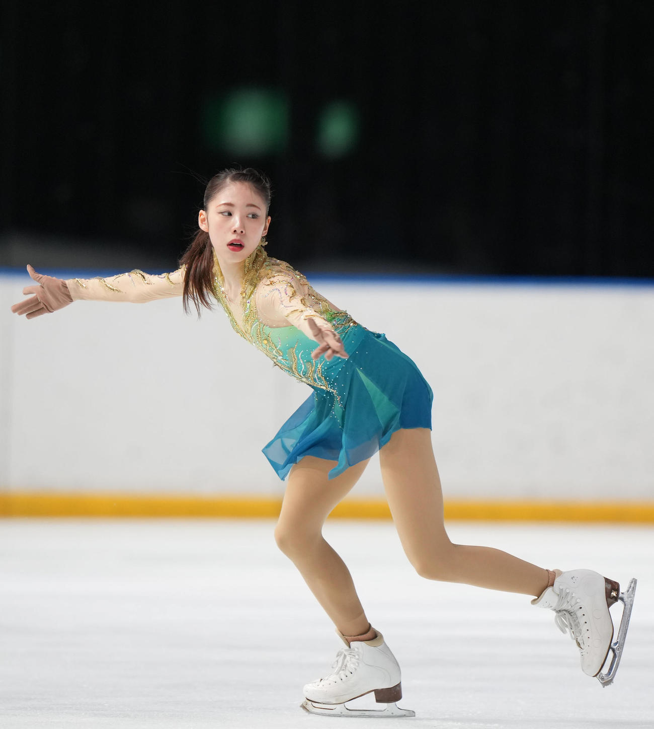 成年女子フリーで演技を見せる住吉（東京）（撮影・狩俣裕三）