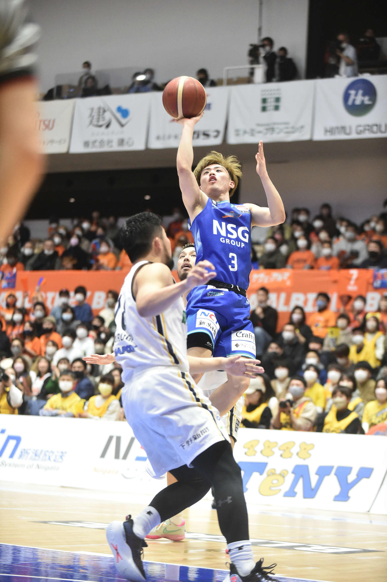 第2Q、渋田がシュートを決める