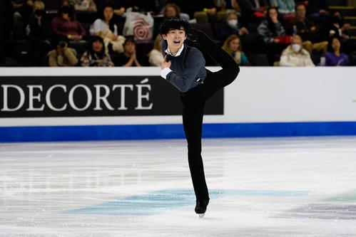 4大陸選手権で11位となった島田高志郎の演技(ロイター)