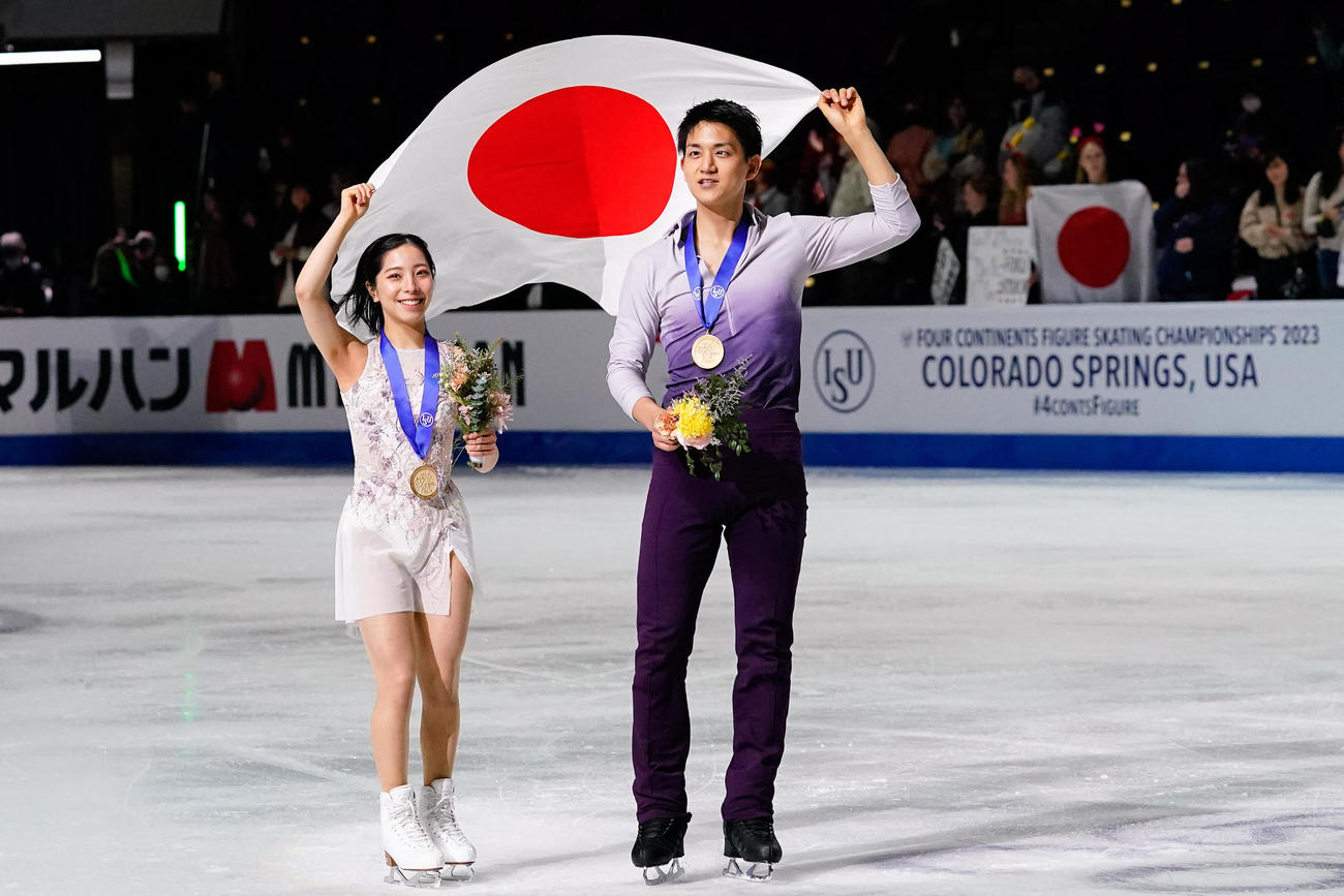 4大陸選手権を制した三浦璃来、木原龍一組（ロイター＝USA TODAY Sports）