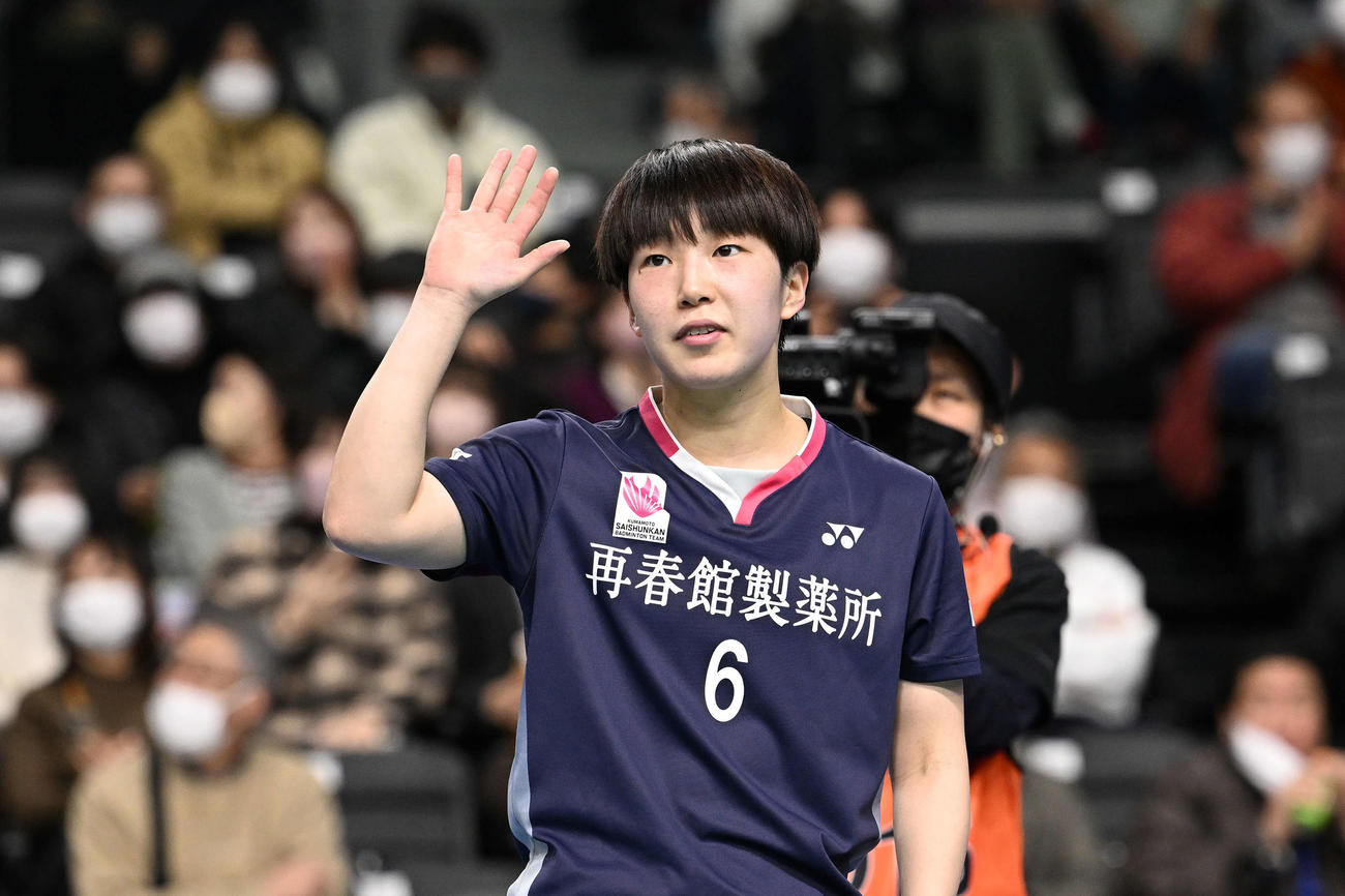 山口茜（2022年12月30日撮影）