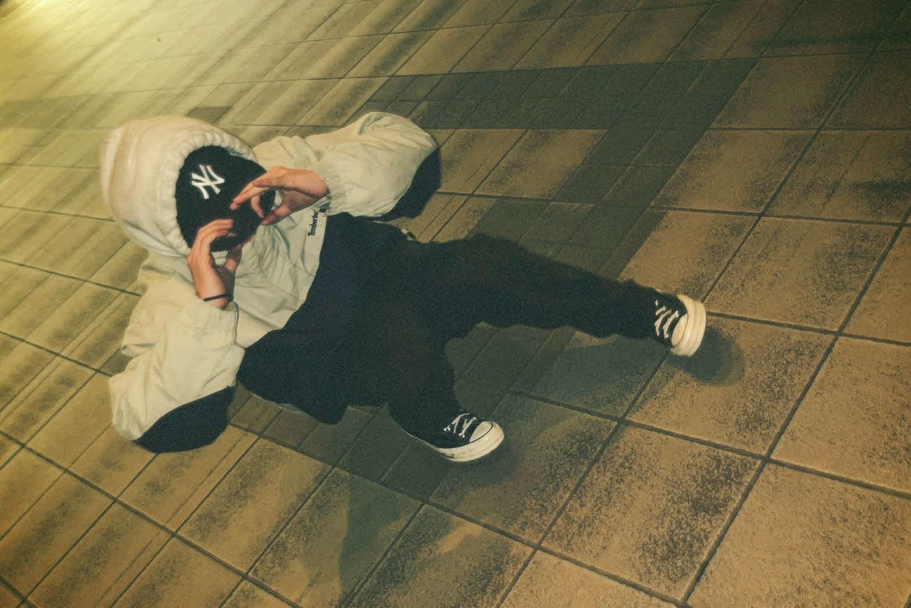 練習で踊るsteezyskeeこと米沢北人（本人提供）