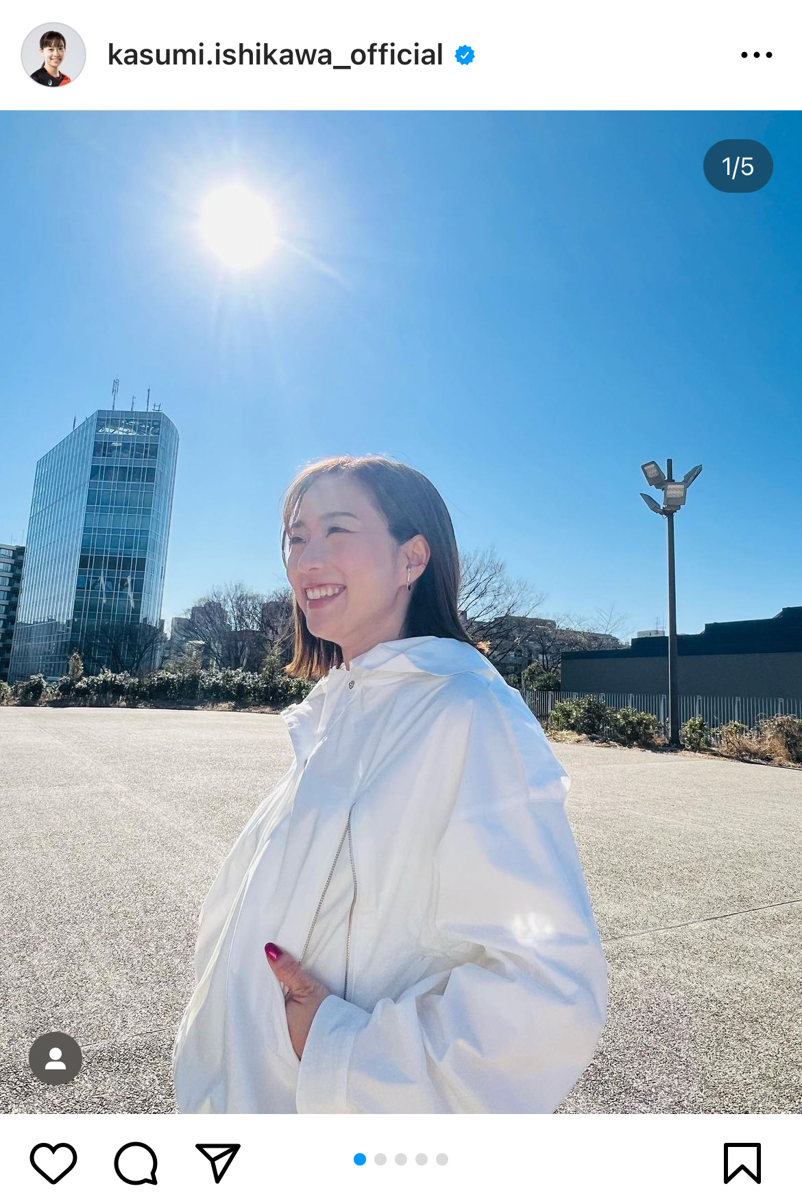 石川佳純のインスタグラムより