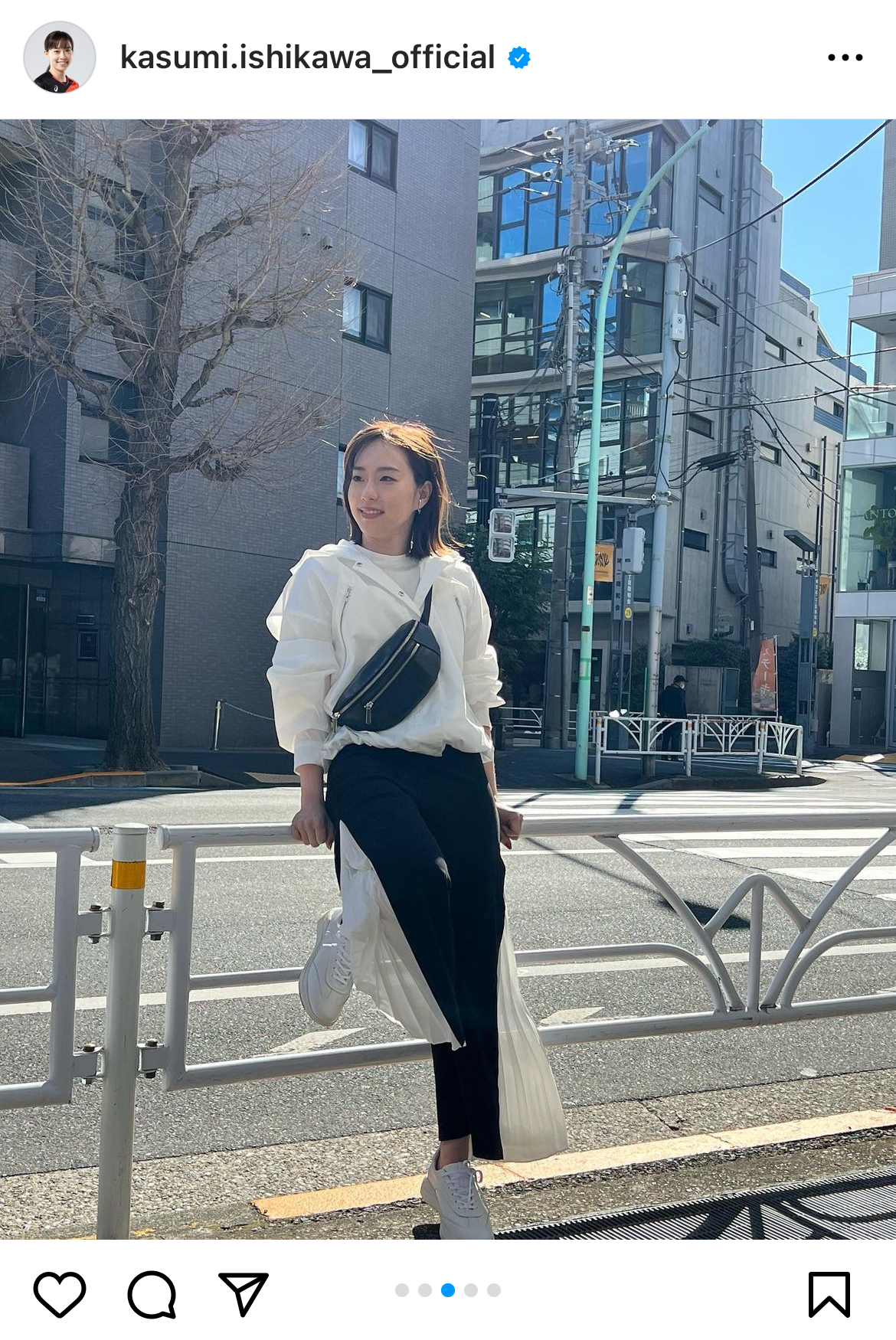 石川佳純のインスタグラムより