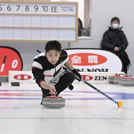 松村・谷田組と対戦する南（C）JCA IDE