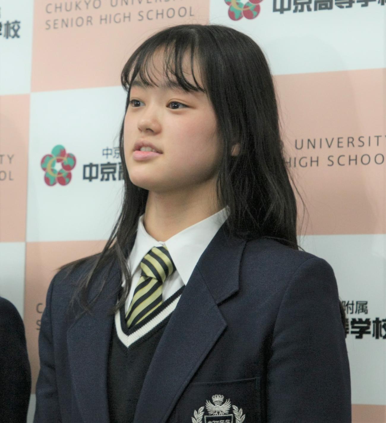 中京大中京高の卒業式に出席した横井（撮影・藤塚大輔）