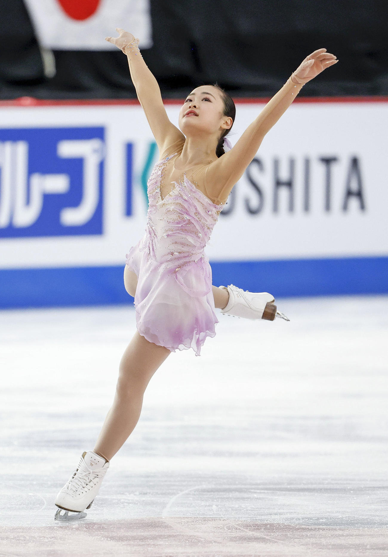 日本勢史上最年少優勝を果たした島田麻央（ISU提供・ゲッティ＝共同）
