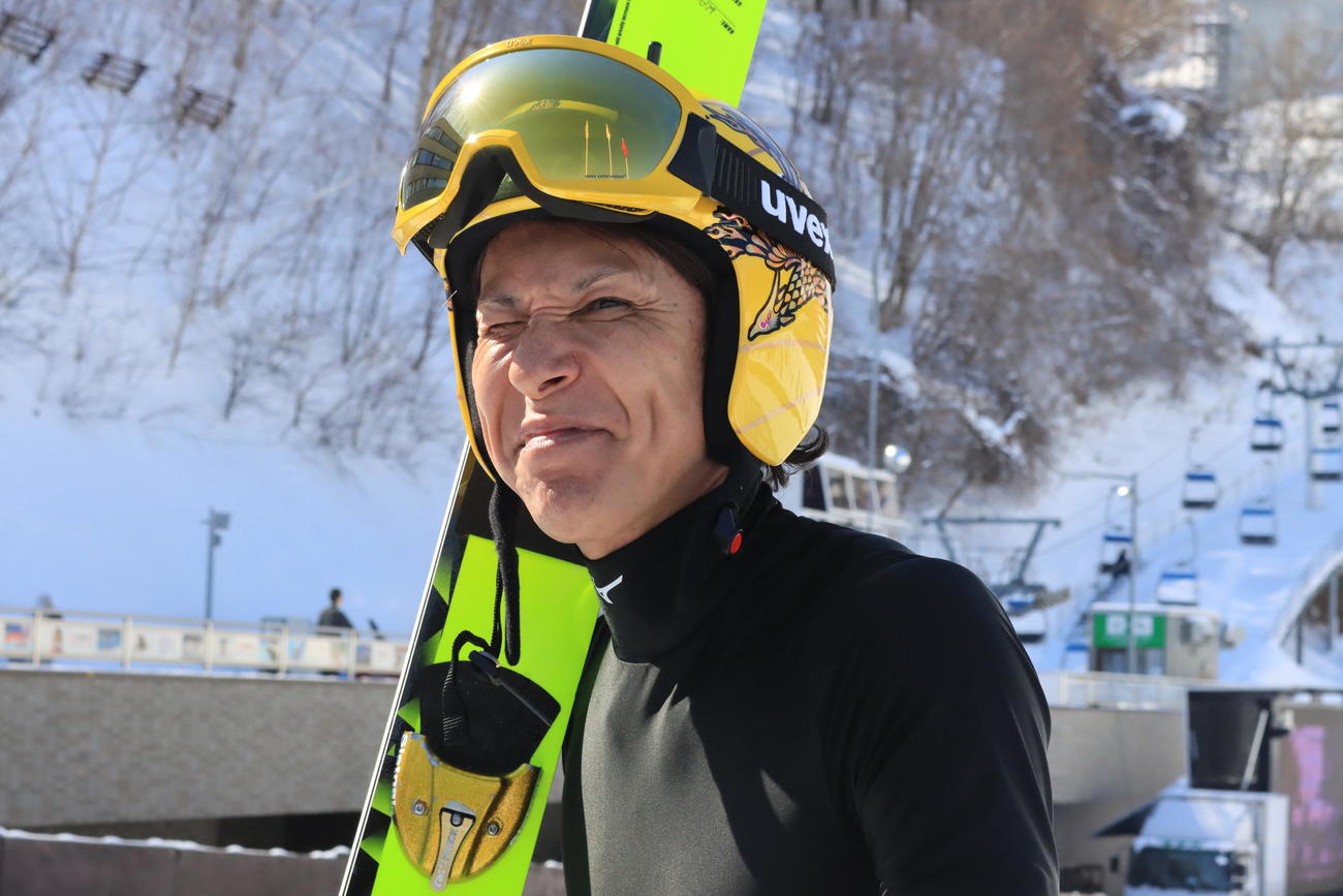 ジャンプ男子ラージヒル8位だった葛西（撮影・保坂果那）