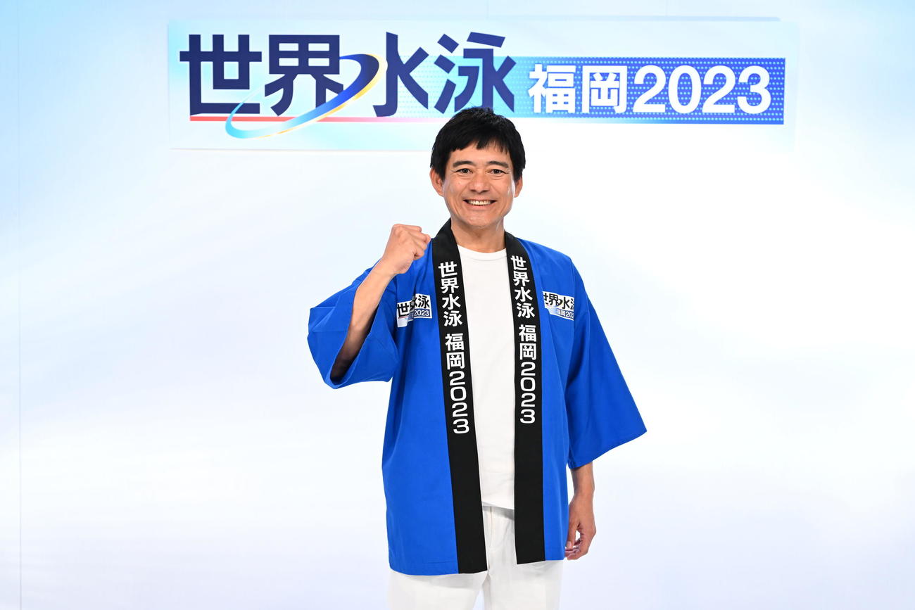 応援団に就任した博多華丸・大吉の華丸