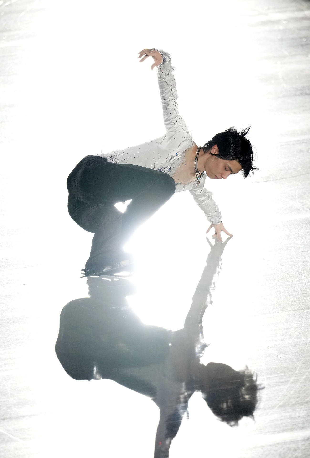 観客を魅了する羽生結弦さん（撮影・横山健太）