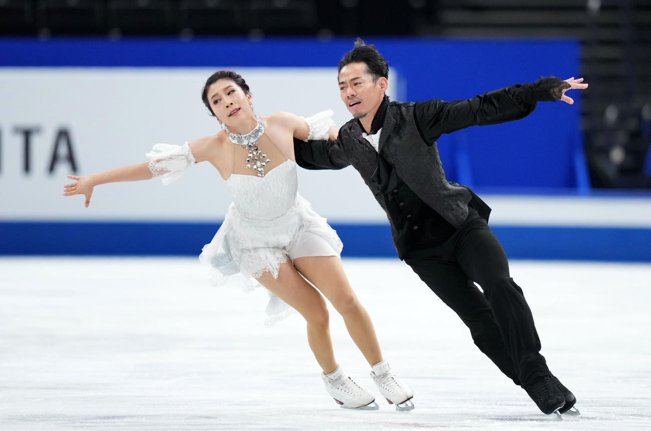 練習に臨む「かなだい」村元（左）高橋組（撮影・横山健太）